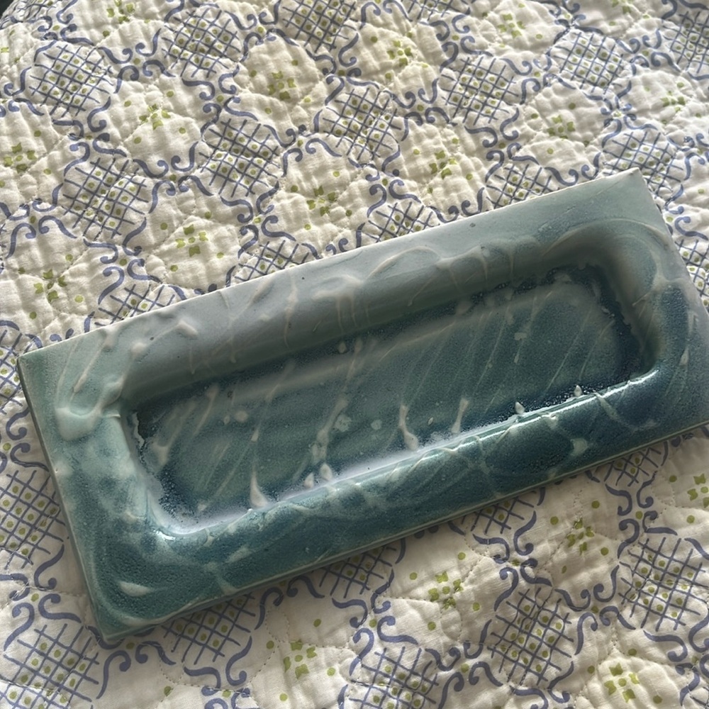 Holson pottery plate olive plate cheese crackers jewellery holder pottery
